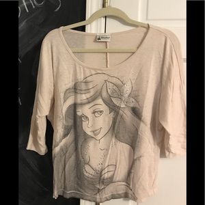 Little Mermaid 3/4 sleeve top